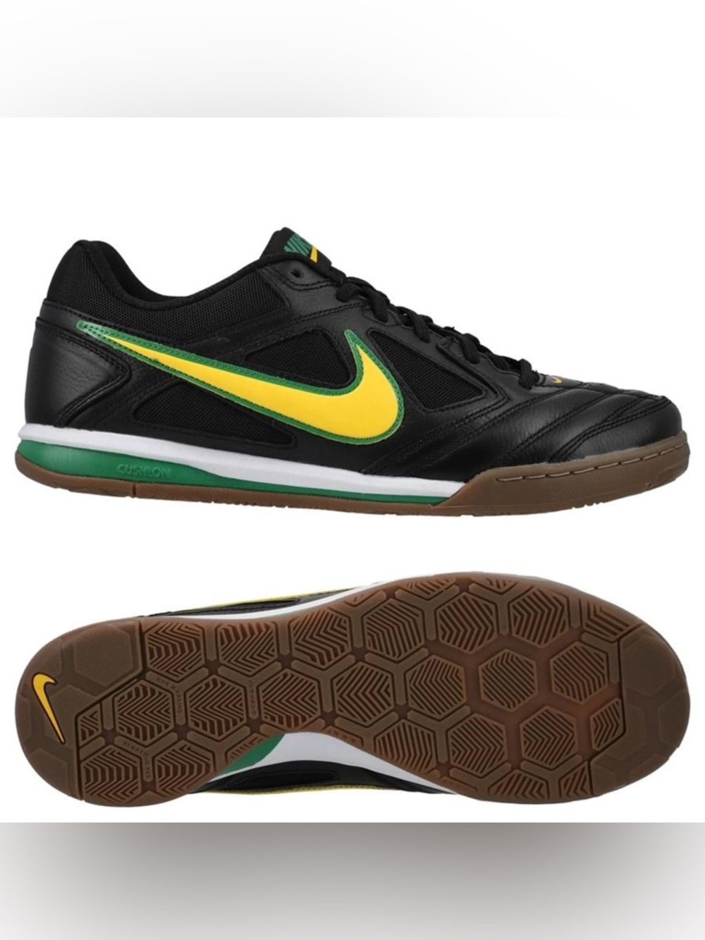 Nike Gato Natural Leather Black Varsity Maize Men's Size 8
